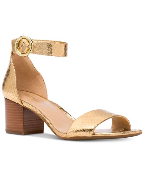 michael kors lena sandals rose gold|Women's Rose Gold Designer Sandals .